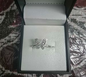 Butterfly Ring - Silver Tone