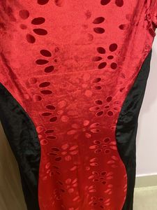 Designer One Piece Velvet Dress