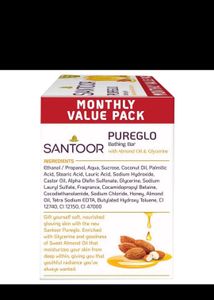 🌸 Santoor Glycerin Soap - 3 Pack for Soft,