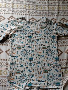 Ethnic Varli Print Top For Genz