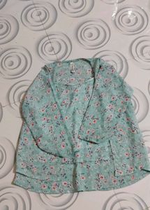 Floral Print Cardigan Set