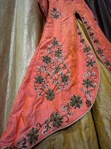 Embroidered lehanga with shrug