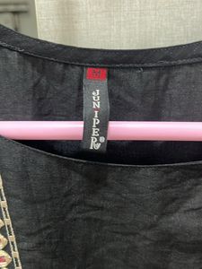 Black Embroidered Kurti