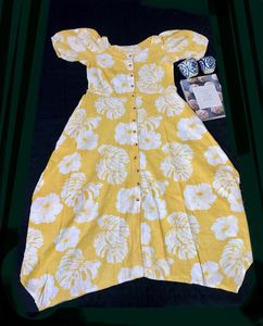 Mustard Floral Dress (women)