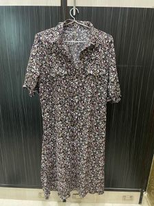 Floral Breeze – Flowing Shirt Dress for Effortless