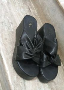 Black Platform Sandals/ Wedges brand new