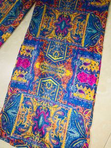 Boho Print Wide Leg Pants