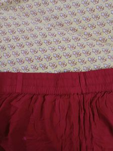 Red palazzo Trousers