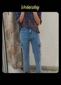 Blue Cargo Jeans