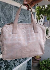 Chanel Beige Canvas Monogram Bag (Authenticated)
