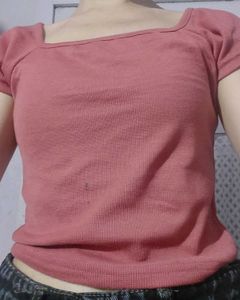 Mauve Crop Top