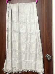 Grey & Silver Sequinned Stole