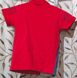Cute Red Kids T-Shirt With Jeans