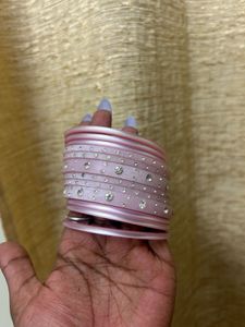Pink Bangles 12 Set