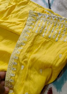 Lime Yellow Stright Kurta