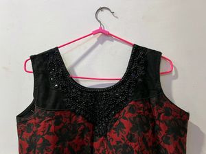 Ethenic Gown Blood Red