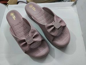 Platform slippers open toe slides
