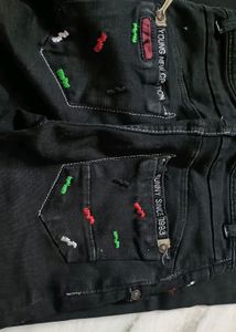 Black denim jeans For Boys