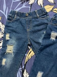 Cute Distressed Denim Jeans