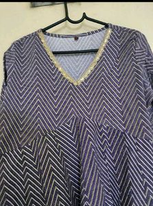 Purple Anarkali Set