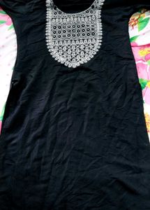 Black Embroidered Kurti