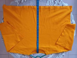 Oversized Orange Cropped Top
