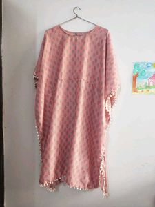 Pink Floral Kaftan