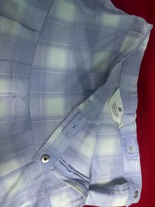 H&M Plaid Pleated Skirt