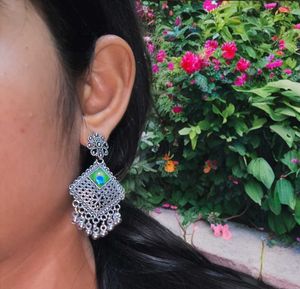 Boho Chic Silver Earrings