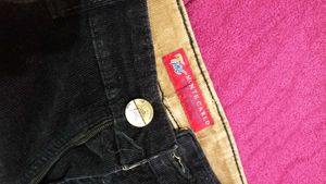 Monte Carlo Black Corduroy Straight Leg Pants