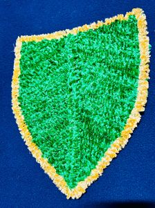 Green Leaf With Golden Border