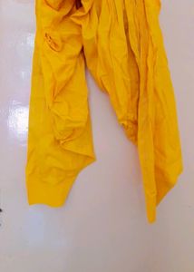 Chanderi Banarasi Rose Nd Yellow Suit Set