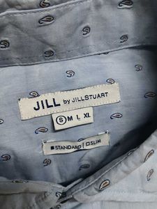 Jillstuart Men Blue Standard Fit Printed Shirt