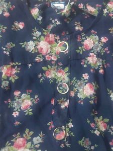 Cute Floral Girls Top