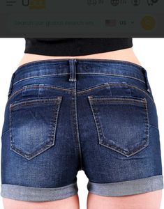 Distressed Denim Shorts