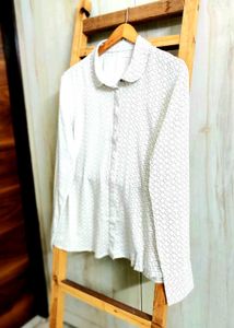 Offwhite Printed Shirt Size-42