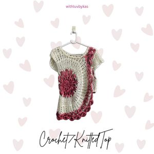 Crochetted Assymetrical Top