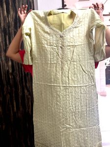 Elegant Embroidered Kurta