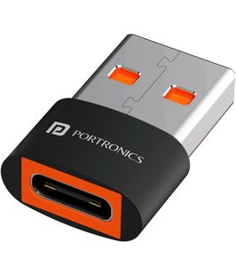 Portronics Type C Female to USB Male OTG