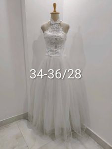 embellished white gown