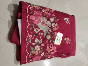 Muslin Cotton Work Top Full Embroidered