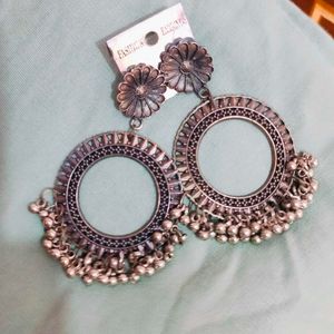 Combo - Ethnic Oxidised Drop Earrings