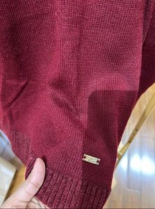 Burgundy Pullover Sweater