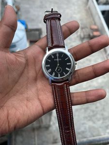 Fosill ( Generic Brand) Black Dial Subhand Watch