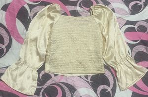 Satin Cute Crop Top