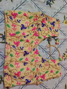 Back Open , Padded Sleeveless Blouse For Occasion