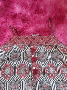 Patterned Sleeveless Dress