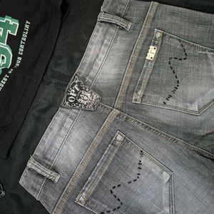 Low Waist Y2K Denim Straight Fit