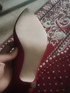 Imported  Maroon Heel In Good Condition