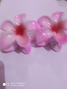 Pastel Flower Hair Claw Clips Set Of 2